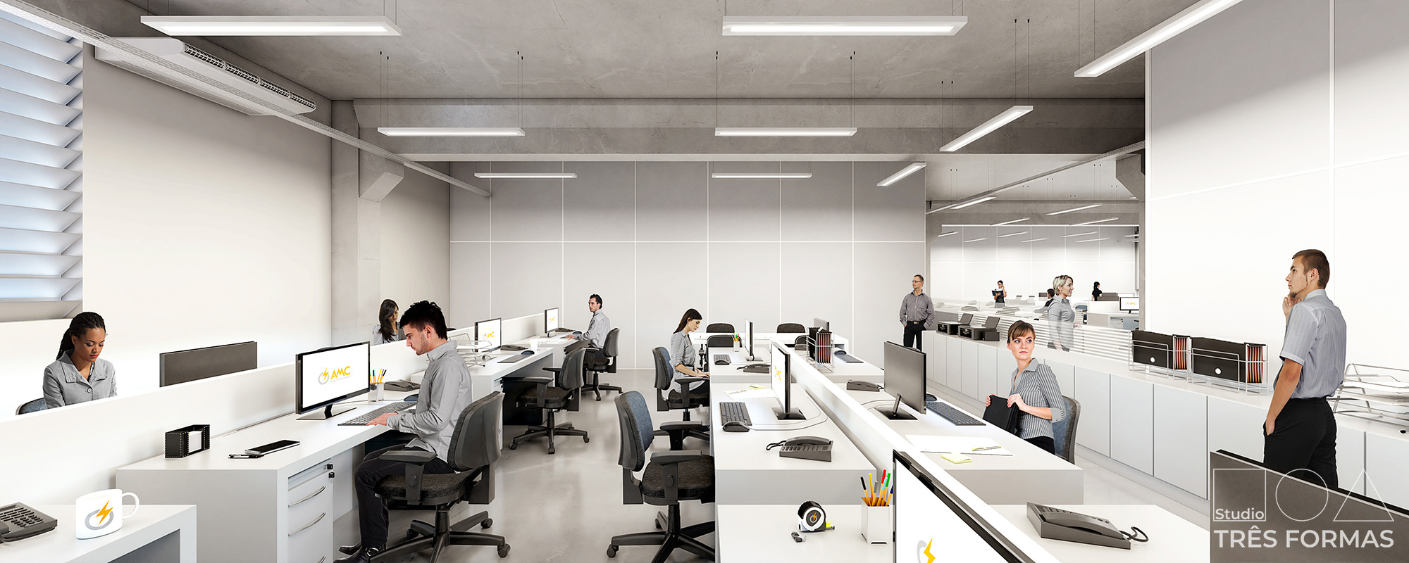 Projeto Sede empresa AMC - Studio Tres Formas - arquitetura comercial corporativo stand - arquiteta Miriã Campos - @studiotresformas (2)
