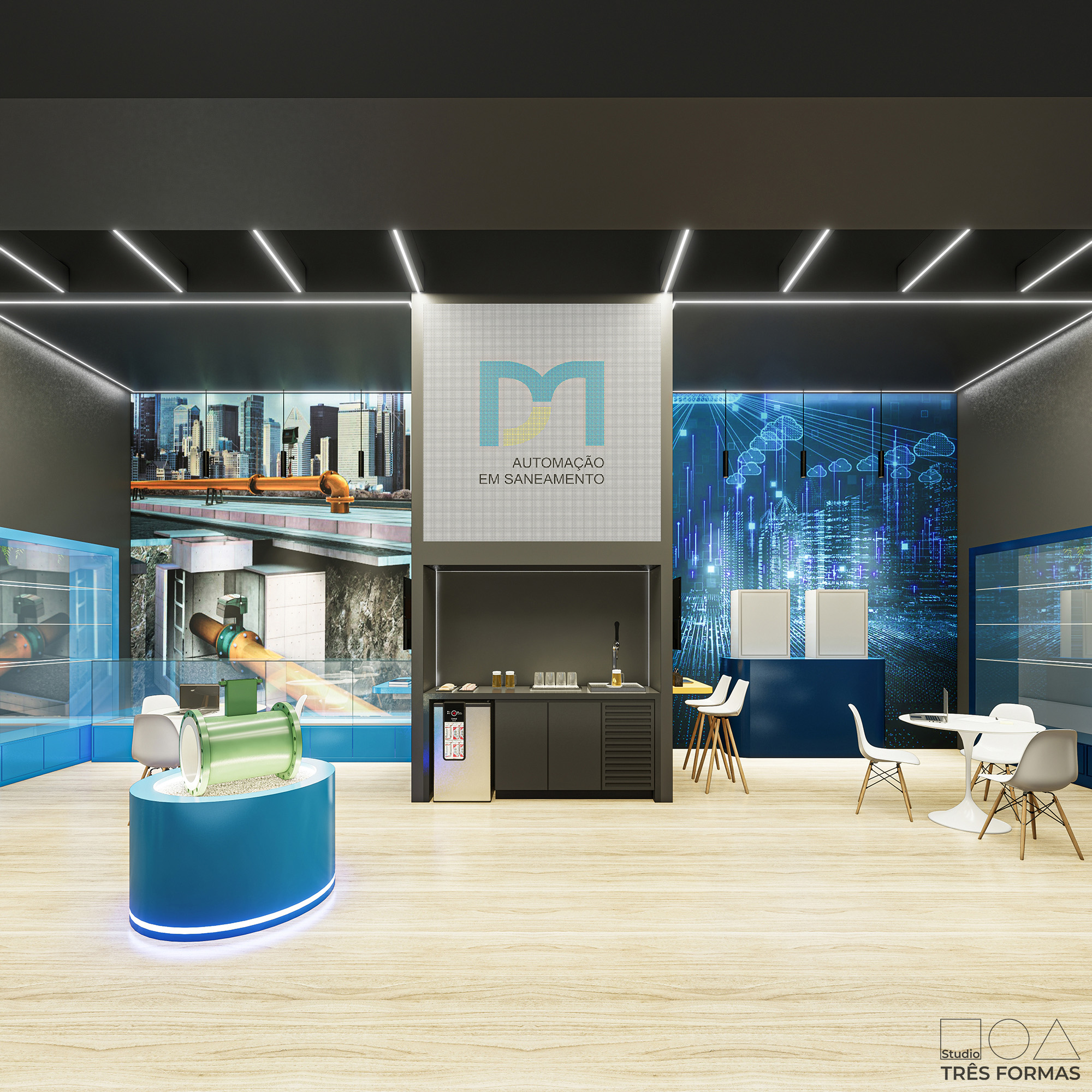 Projeto stand feira evento - DM ISOIL Fitabes 2025 - Studio Tres Formas - arquitetura comercial corporativo stand - arquiteta Miriã Campos - @studiotresformas (13)
