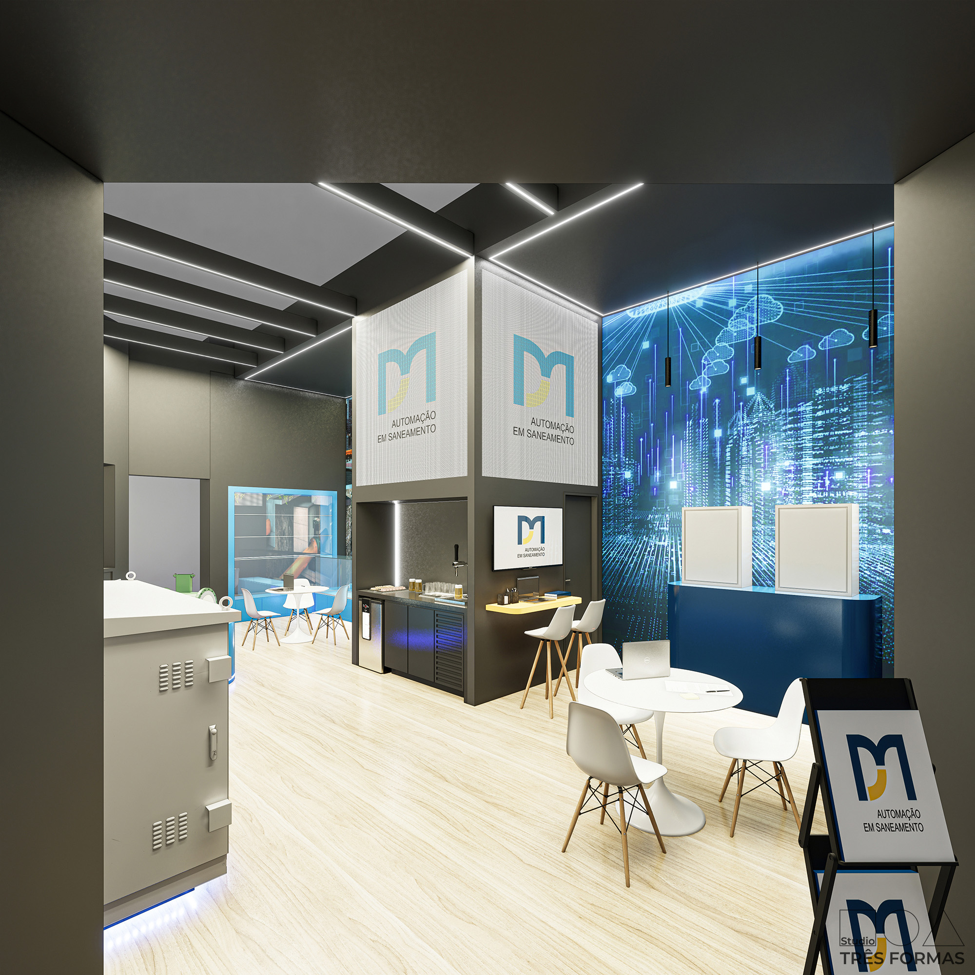 Projeto stand feira evento - DM ISOIL Fitabes 2025 - Studio Tres Formas - arquitetura comercial corporativo stand - arquiteta Miriã Campos - @studiotresformas (14)
