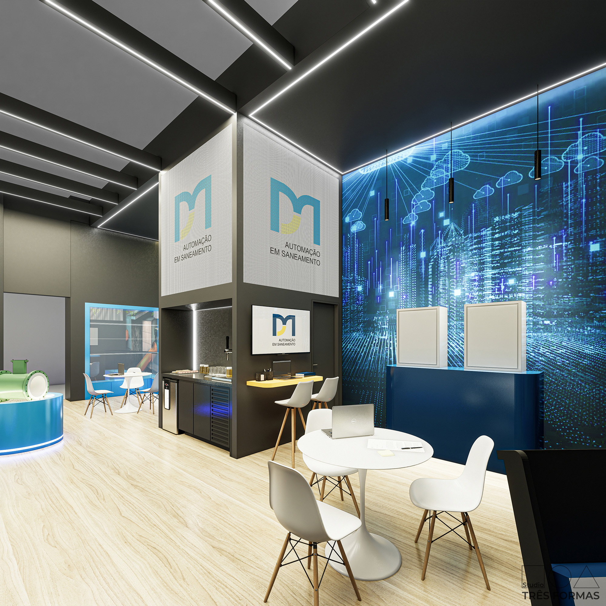 Projeto stand feira evento - DM ISOIL Fitabes 2025 - Studio Tres Formas - arquitetura comercial corporativo stand - arquiteta Miriã Campos - @studiotresformas (15)