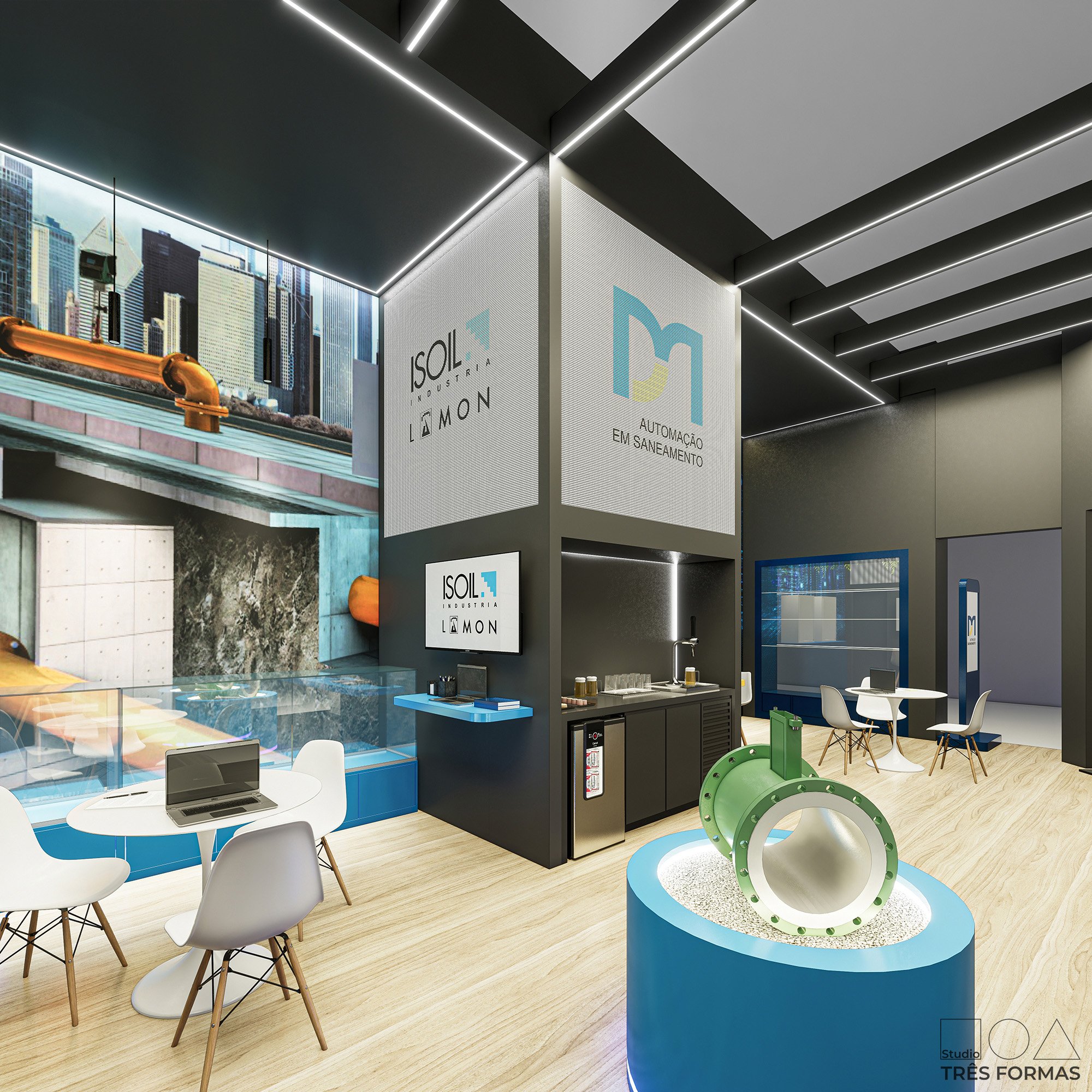 Projeto stand feira evento - DM ISOIL Fitabes 2025 - Studio Tres Formas - arquitetura comercial corporativo stand - arquiteta Miriã Campos - @studiotresformas (16)