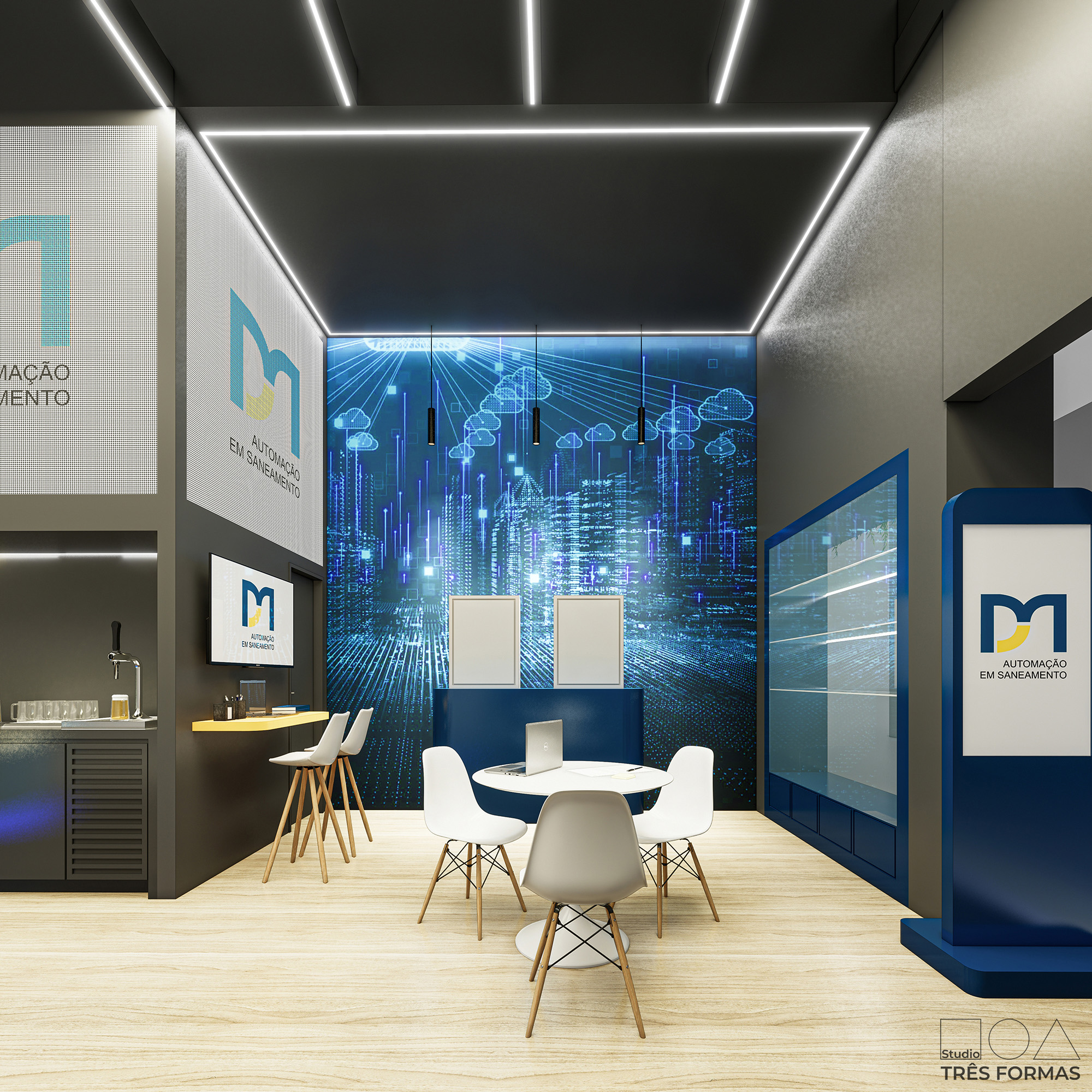 Projeto stand feira evento - DM ISOIL Fitabes 2025 - Studio Tres Formas - arquitetura comercial corporativo stand - arquiteta Miriã Campos - @studiotresformas (19)