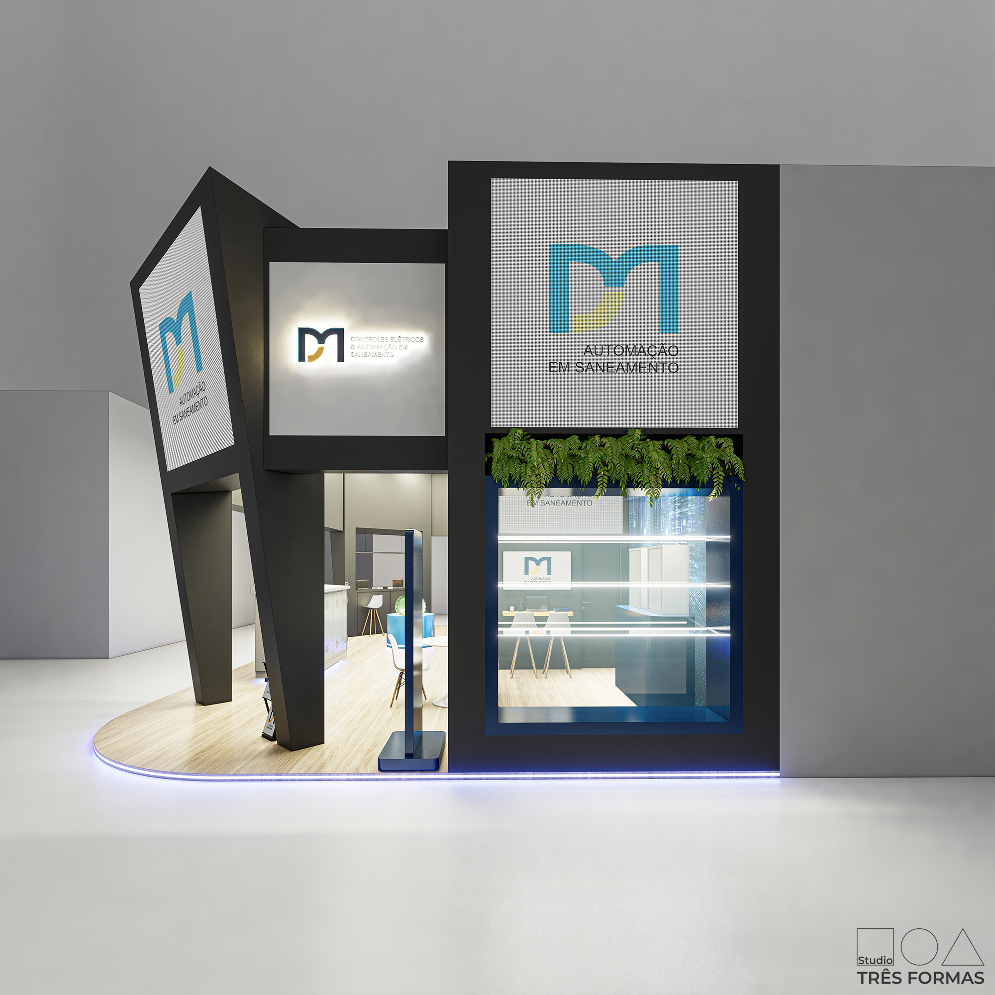 Projeto stand feira evento - DM ISOIL Fitabes 2025 - Studio Tres Formas - arquitetura comercial corporativo stand - arquiteta Miriã Campos - @studiotresformas (5)