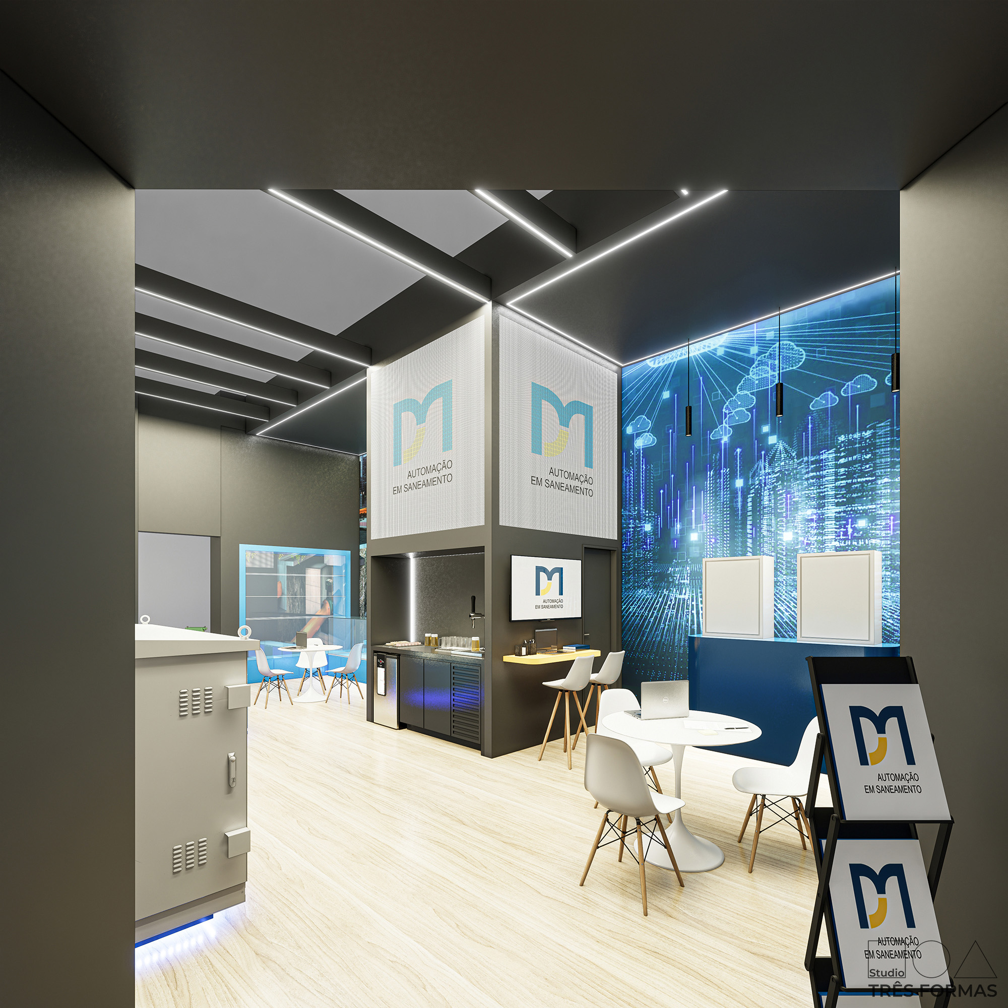 Projeto stand feira evento - DM ISOIL Fitabes 2025 - Studio Tres Formas - arquitetura comercial corporativo stand - arquiteta Miriã Campos - @studiotresformas (6)